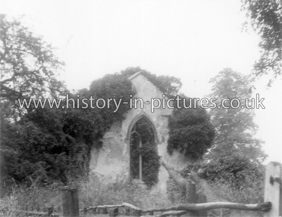 Ruined Church, West View, East Hanningfield, Essex. 8th July 1930.